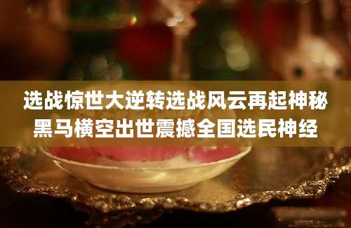 选战惊世大逆转选战风云再起神秘黑马横空出世震撼全国选民神经