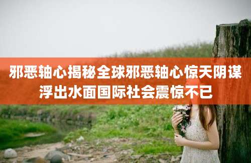 邪恶轴心揭秘全球邪恶轴心惊天阴谋浮出水面国际社会震惊不已
