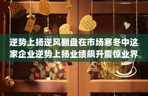 逆势上扬逆风翻盘在市场寒冬中这家企业逆势上扬业绩飙升震惊业界